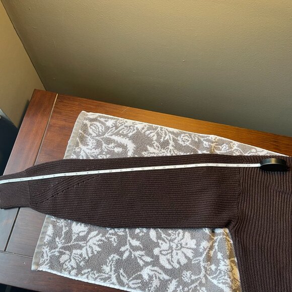 NWOT Women's Wrap Sweater Chocolate-Large - Picture 11 of 14